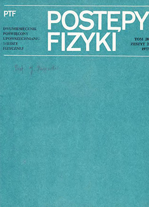 Postępy fizyki nr 2/1977