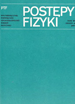 Postępy fizyki nr 4/1977