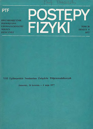 Postępy fizyki nr 5/1977