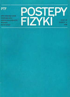 Postępy fizyki nr 1/1978