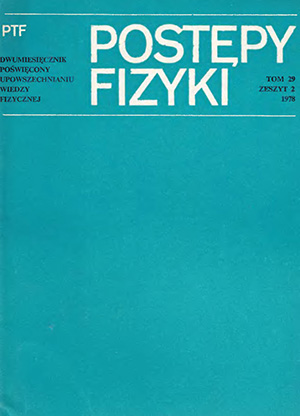 Postępy fizyki nr 2/1978