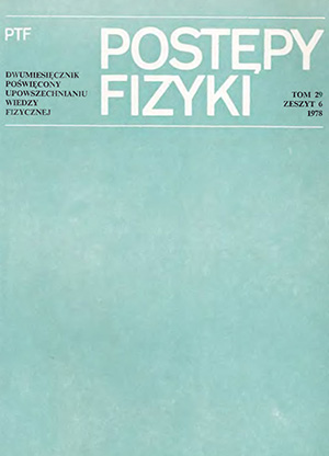 Postępy fizyki nr 6/1978