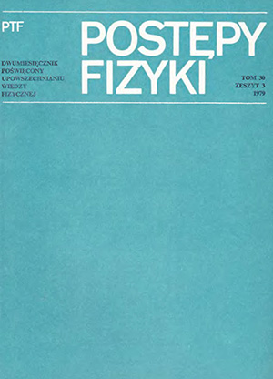 Postępy fizyki nr 3/1979