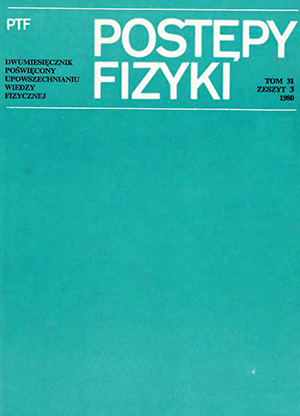 Postępy fizyki nr 3/1980