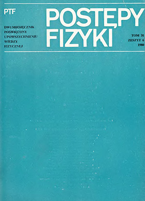 Postępy fizyki nr 6/1980