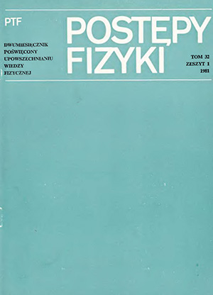 Postępy fizyki nr 1/1981