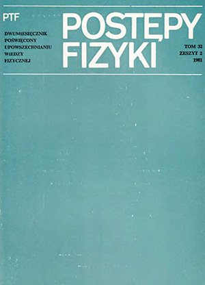 Postępy fizyki nr 2/1981