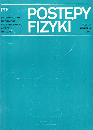 Postępy fizyki nr 4/1981
