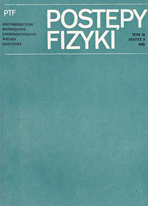 Postępy fizyki nr 5/1981