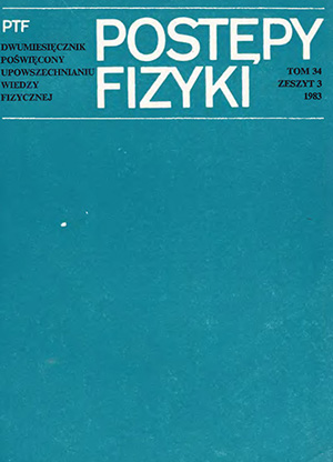 Postępy fizyki nr 3/1983