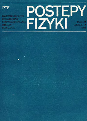 Postępy fizyki nr 4/1983