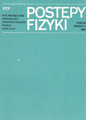 Postępy fizyki nr 5/1983