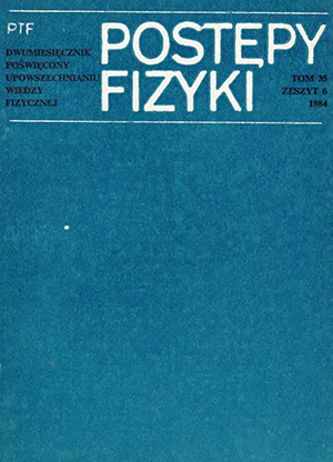 Postępy fizyki nr 6/1984