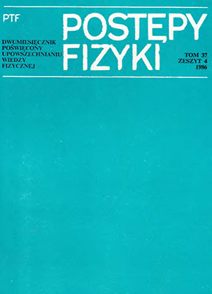 Postępy fizyki nr 4/1986
