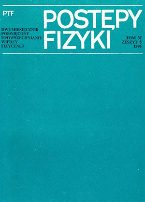 Postępy fizyki nr 5/1986
