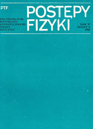 Postępy fizyki nr 6/1986