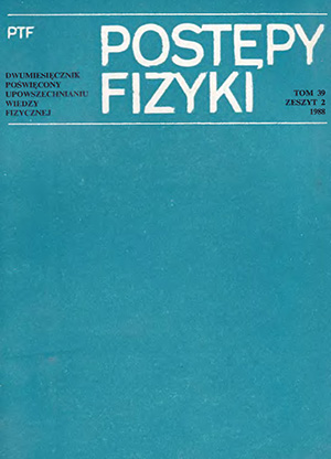 Postępy fizyki nr 2/1988