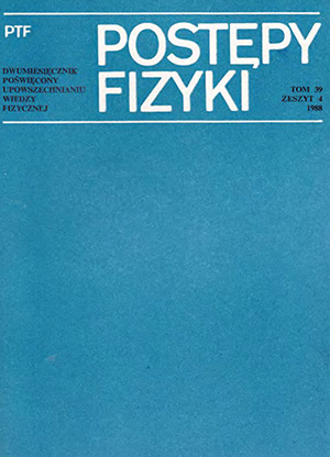 Postępy fizyki nr 4/1988