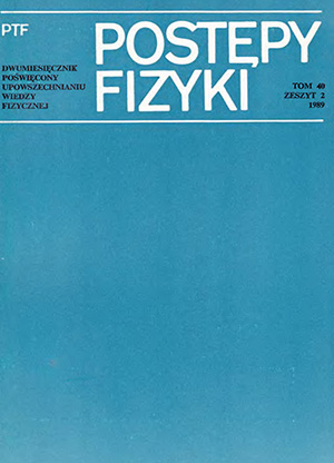 Postępy fizyki nr 2/1989