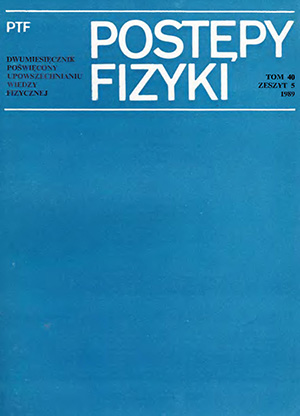 Postępy fizyki nr 5/1989