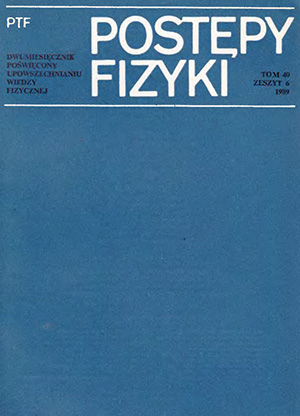 Postępy fizyki nr 6/1989