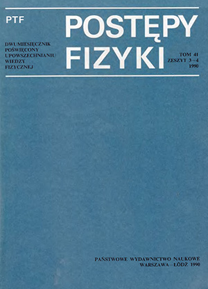 Postępy fizyki nr 3-4/1990