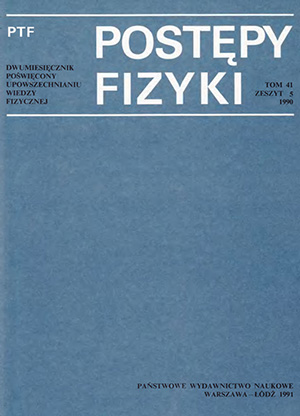 Postępy fizyki nr 5/1990