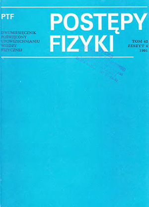 Postępy fizyki nr 4/1991