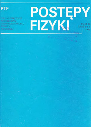 Postępy fizyki nr 5/1991