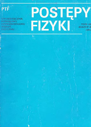 Postępy fizyki nr 6/1991