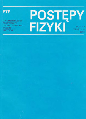 Postępy fizyki nr 4/1992