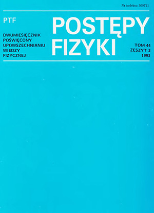 Postępy fizyki nr 3/1993