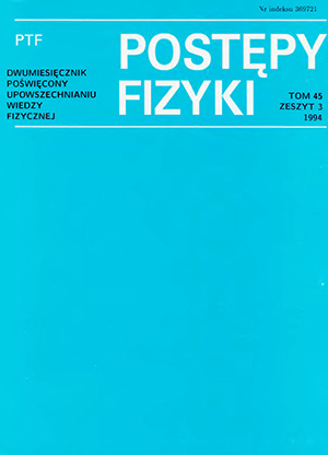 Postępy fizyki nr 3/1994