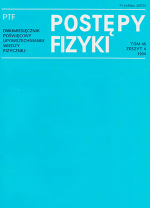 Postępy fizyki nr 4/1994