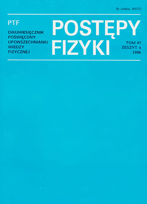 Postępy fizyki nr 4/1996