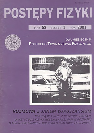 Postępy fizyki nr 1/2001