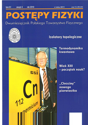 Postępy fizyki nr 4/2010