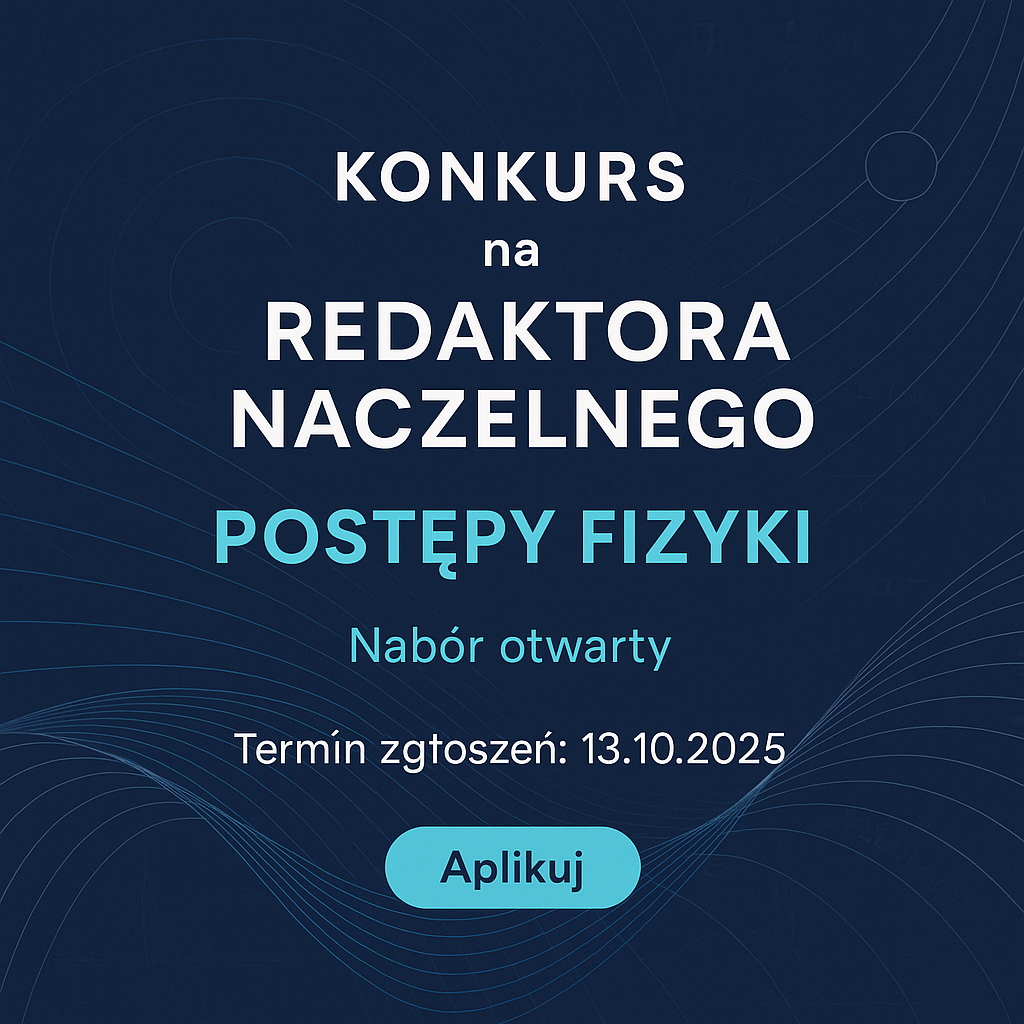 Konkurs na Redaktora Naczelnego PF