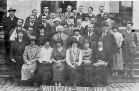 Wycieczka do Wieliczki w czasie 2. ZFP w Krakowie, 1924