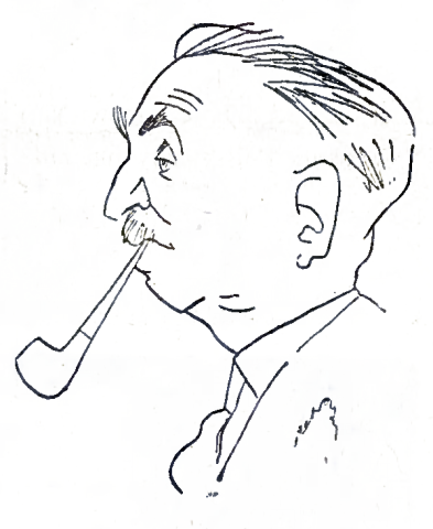  prof. Henryk Niewodniczański - karykatura 1950